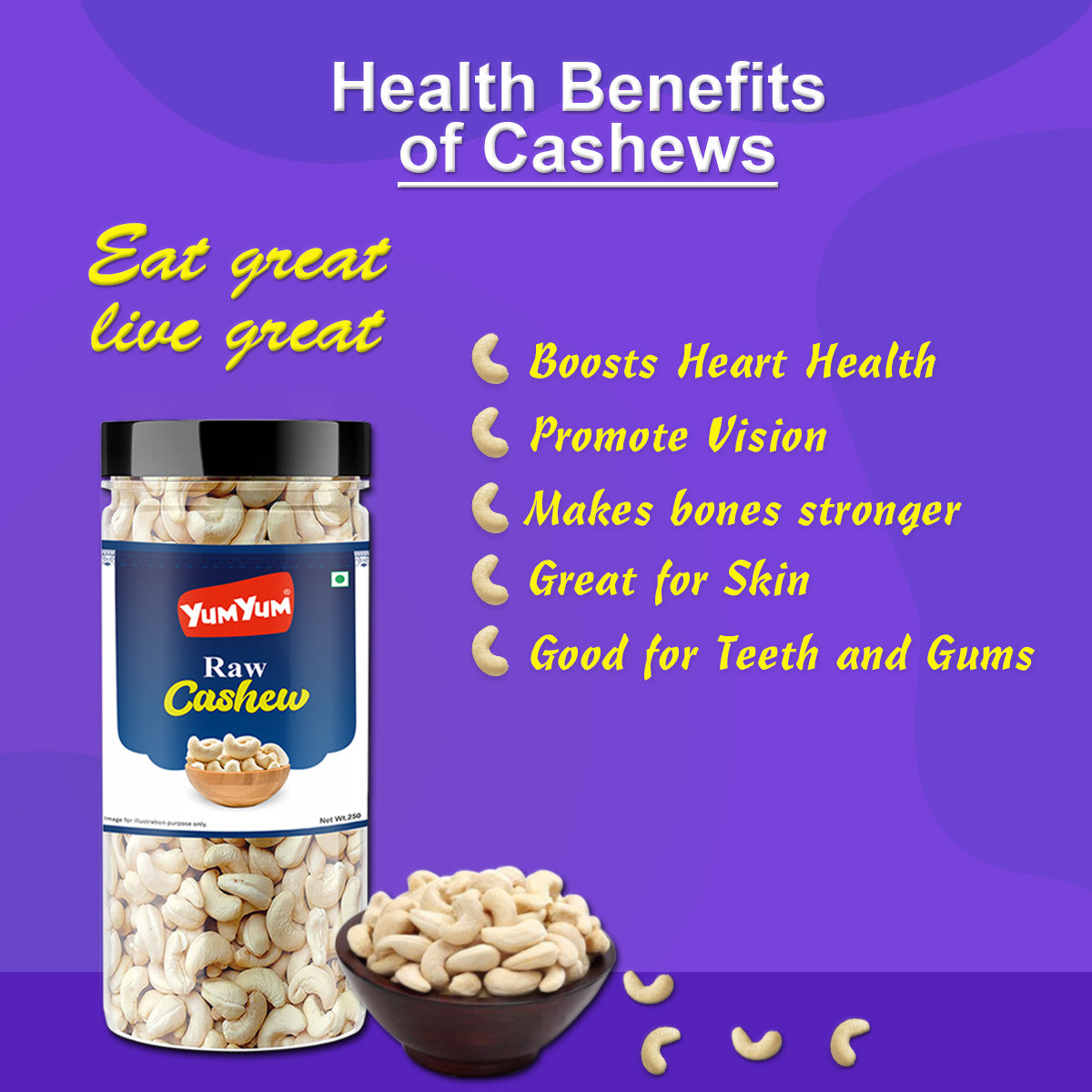 Yum Yum Almonds - Cashews (A-C)