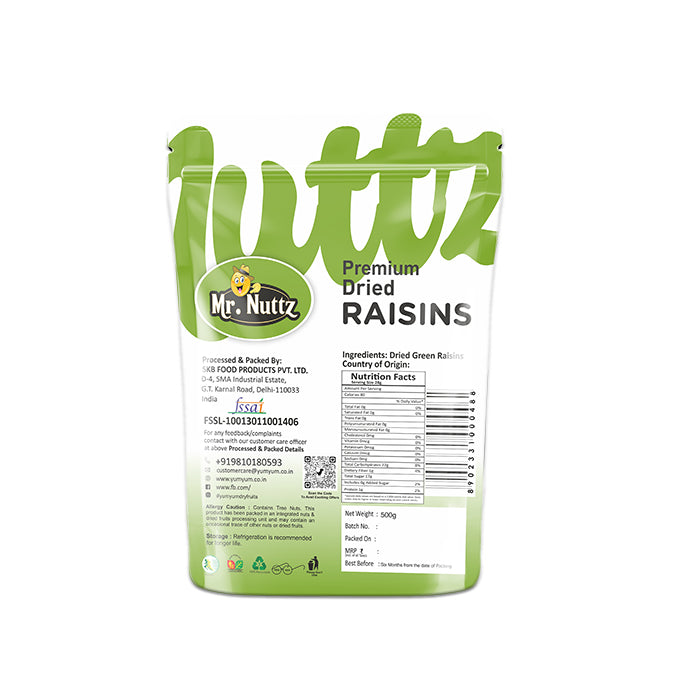 Mr. Nuttz Green Raisins